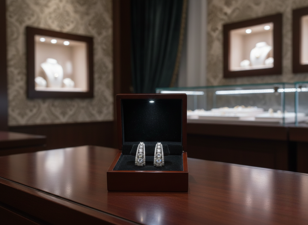 Grand Cascade Hoop Earrings