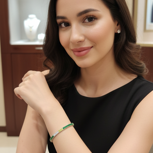 Verdant Ombré Tennis Bracelet