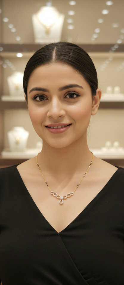 Diamond Cluster Mangalsutra