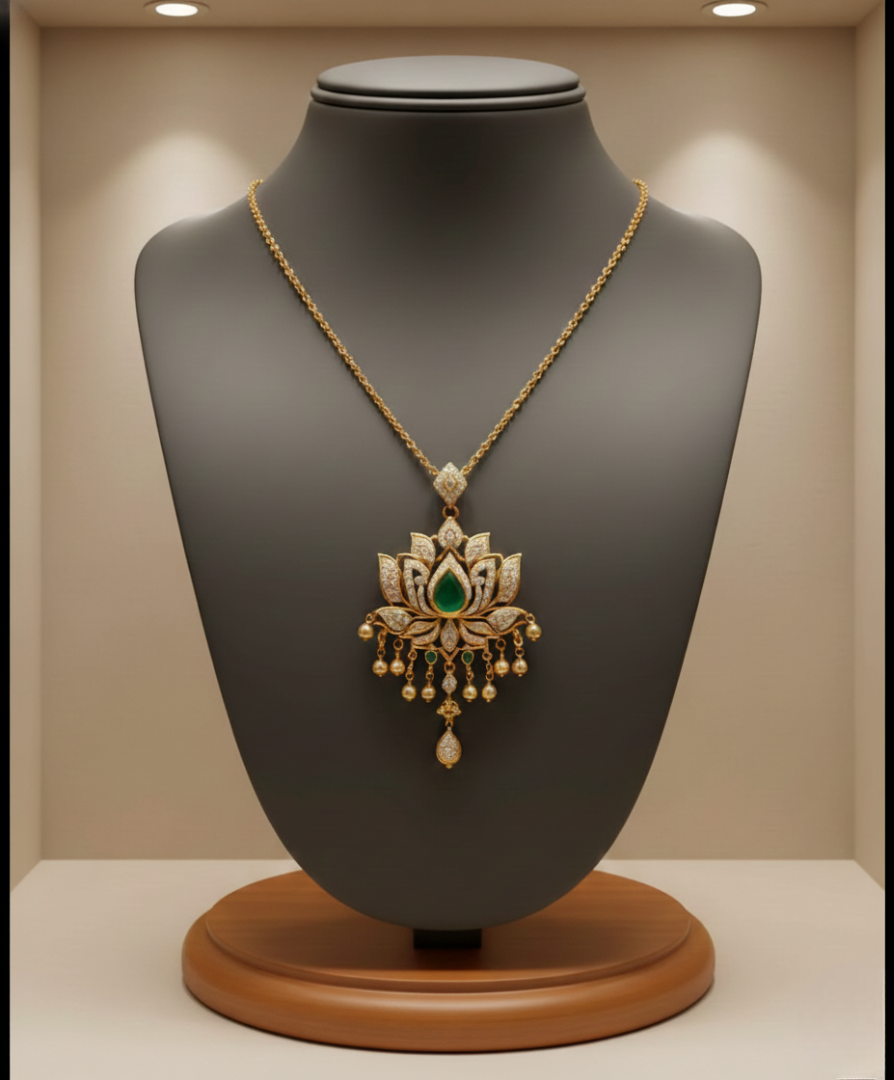 Padme Emerald Heirloom Pendant