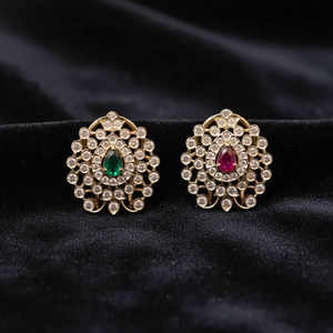 Emerald Sunburst Studs