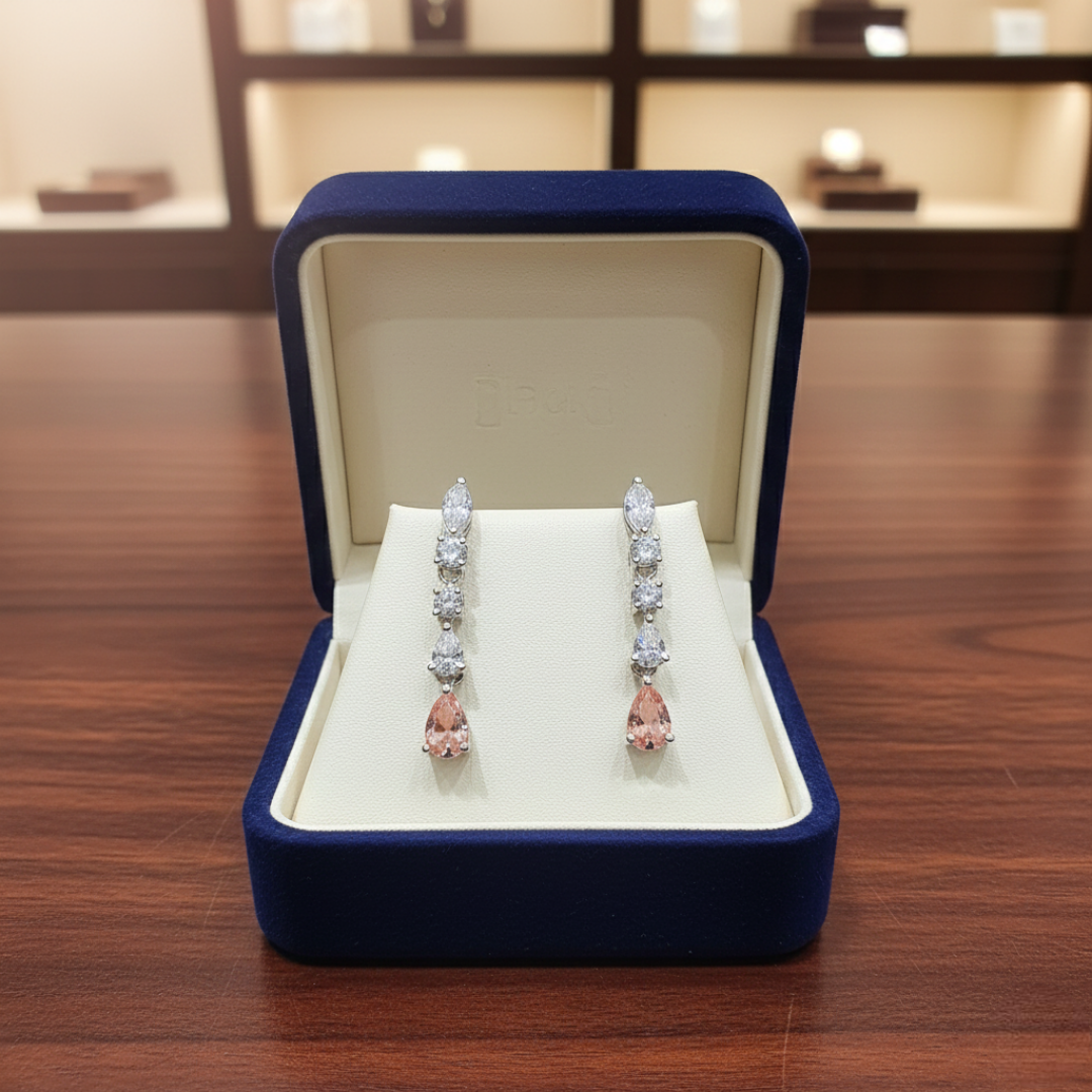 Blush Aurora Drop Earrings