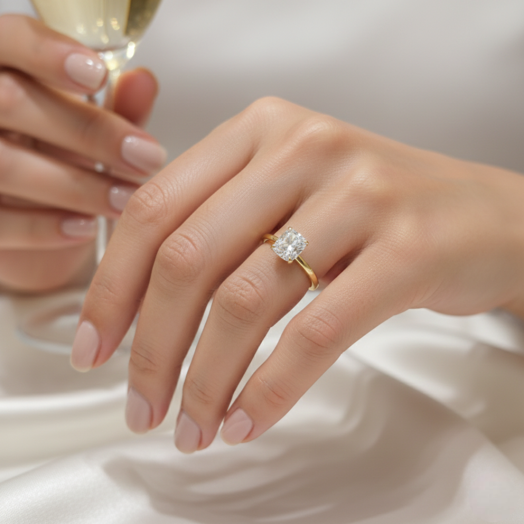 Ethereal Solitaire Ring