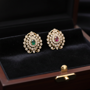 Emerald Sunburst Studs