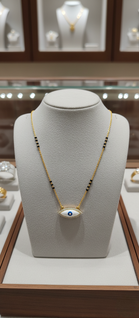Evil Eye Mother of Pearl Mangalsutra