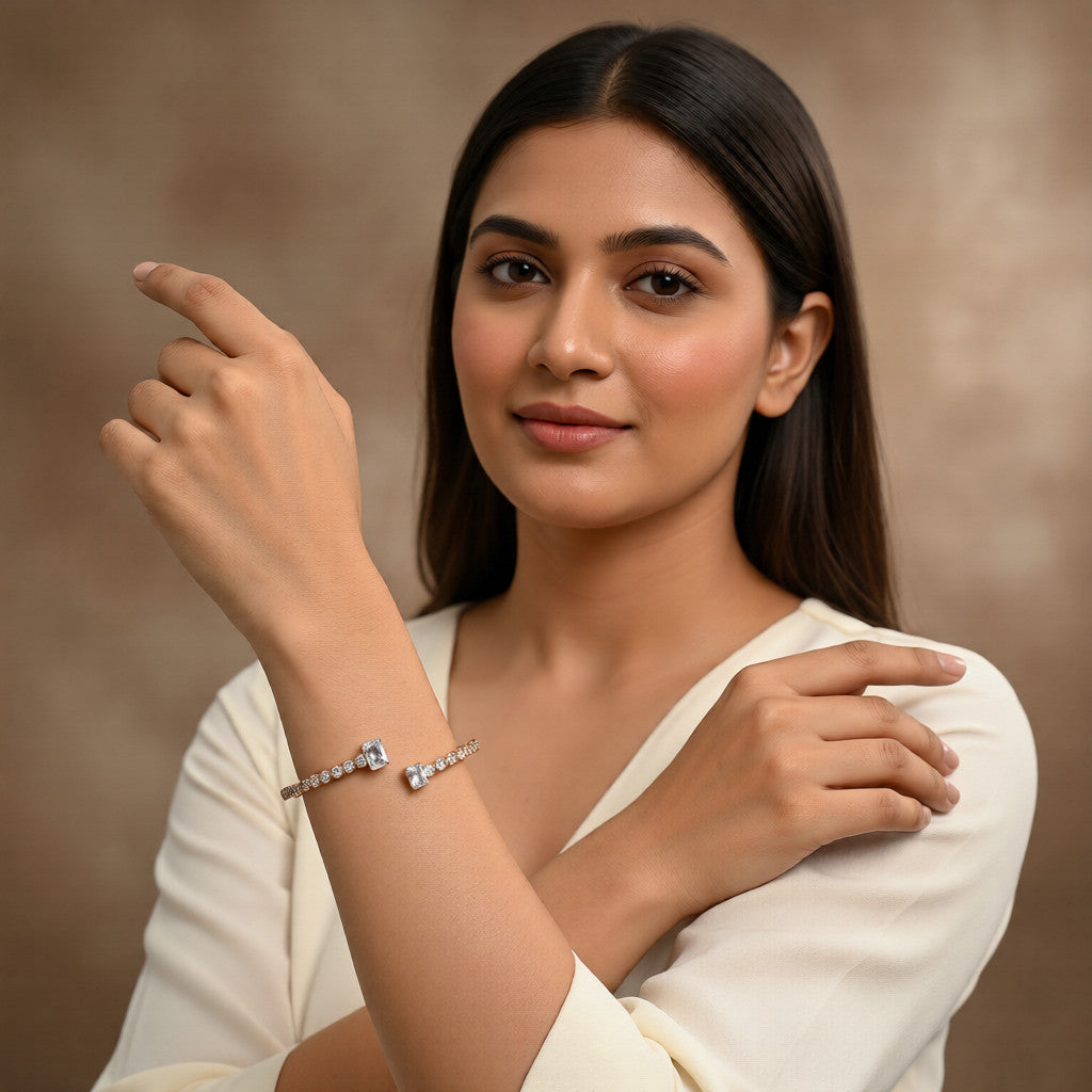 Rose Gold Open Cuff Bangle