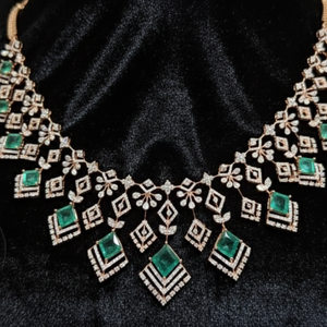 Imperial Emerald Lattice Necklace