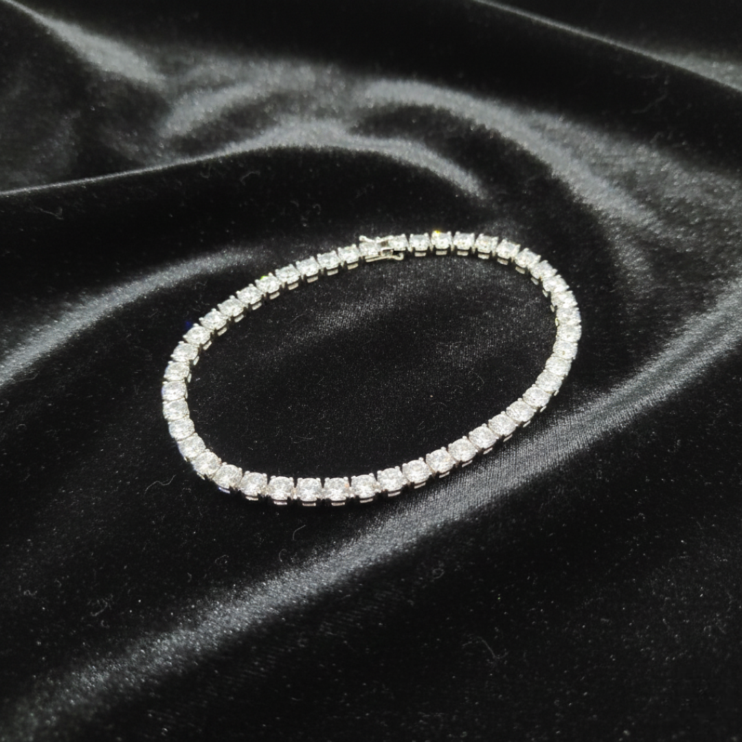 Silver Radiant Tennis Bracelet