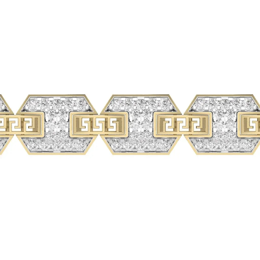 Greek Key Heritage Pavé Executive Bracelet