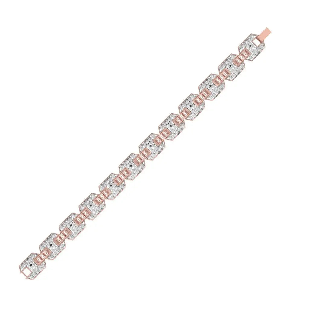 Greek Key Heritage Pavé Executive Bracelet