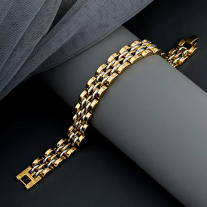 Volos Dual Tone Link Bracelet