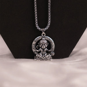 Antique Silver Lord Hanuman Pendant