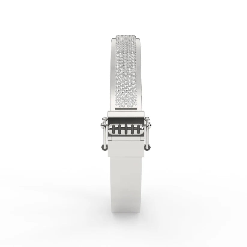 Luxe Two-Tone Diamond Pavé Bangle