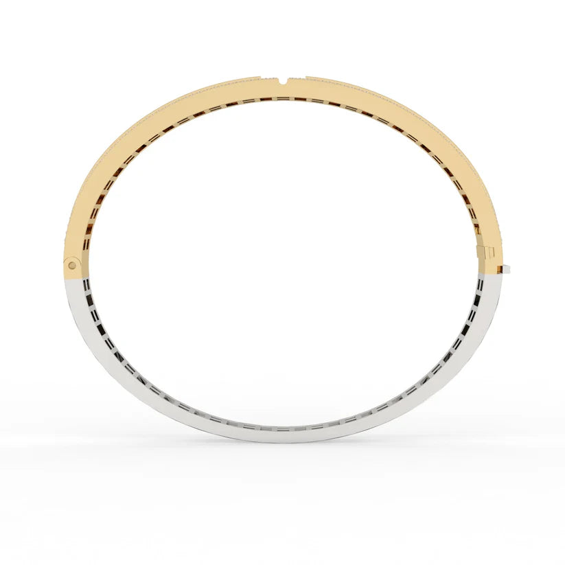 Dual Track Two Tone Mens Kada