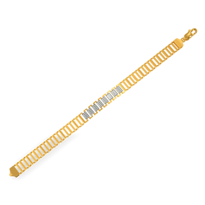 Regal Pavé Architectural Bar Statement Bracelet