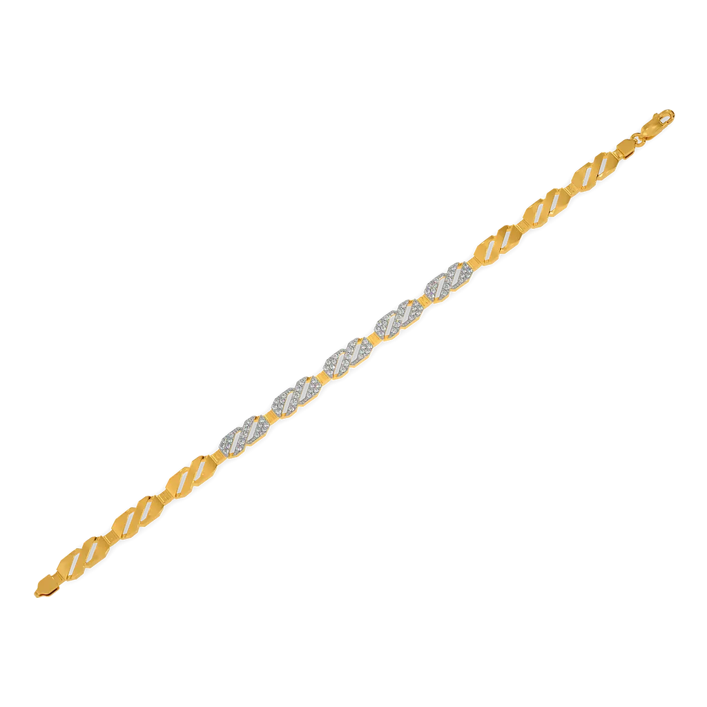 Monarch Pavé Architectural Bar Bracelet