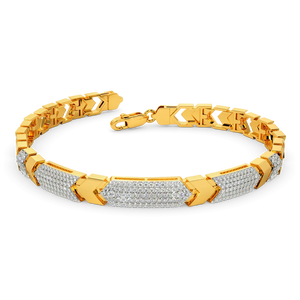 Sovereign Pavé Bold Bar Link Bracelet