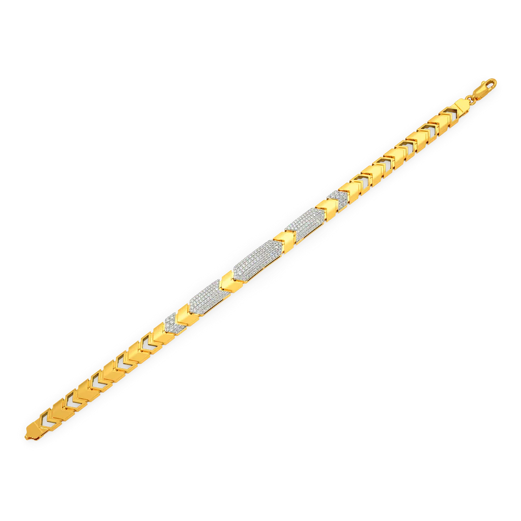 Sovereign Pavé Bold Bar Link Bracelet