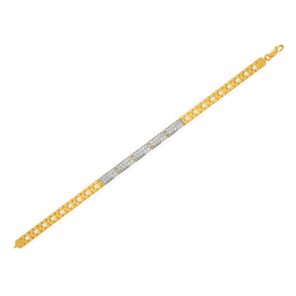 Sovereign Pavé Bold Bar Link Bracelet