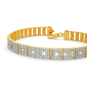 Elite Sovereign Pavé Architectural Bar Bracelet