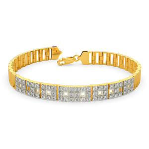Elite Sovereign Pavé Architectural Bar Bracelet