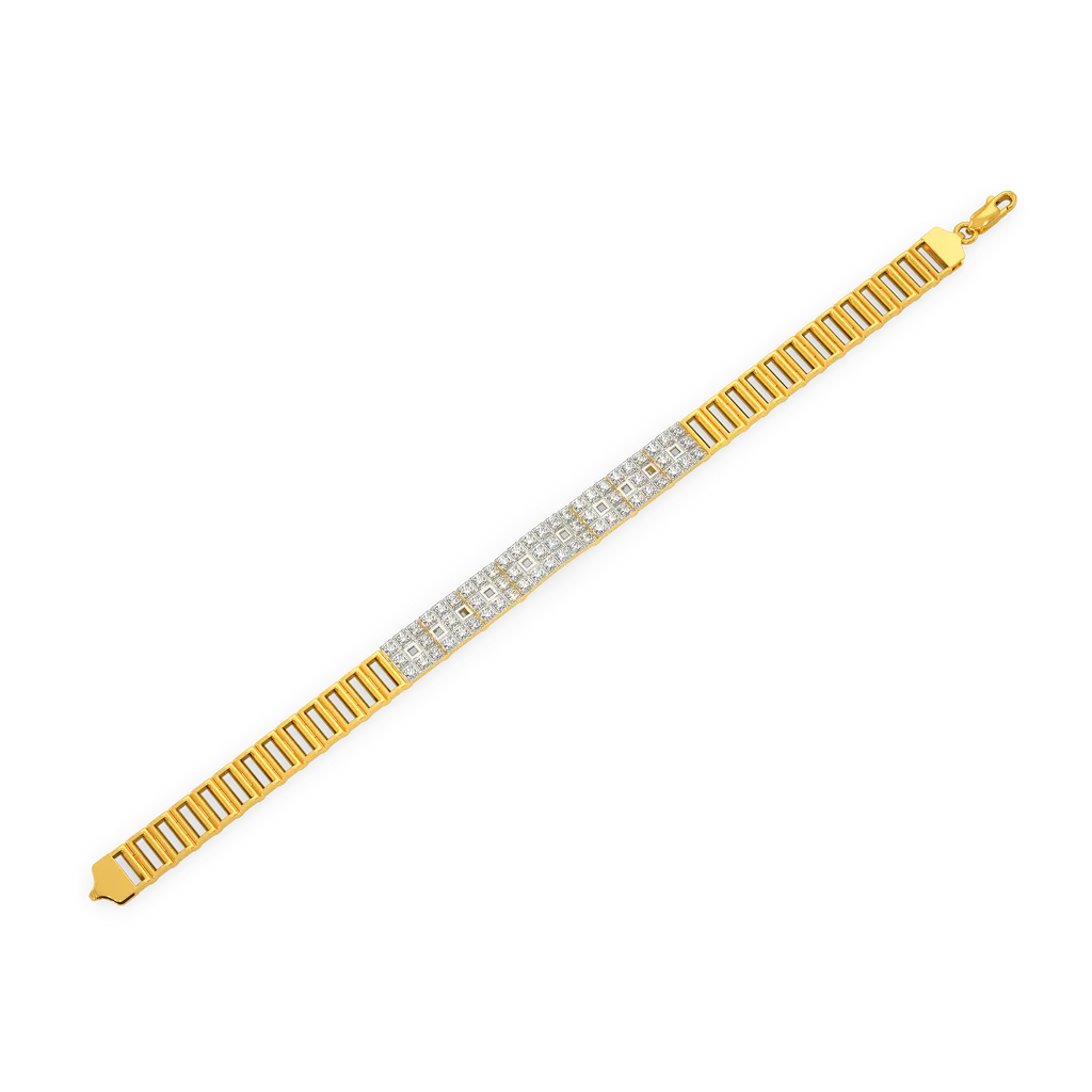 Elite Sovereign Pavé Architectural Bar Bracelet