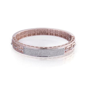 Rose Gold Geometric Kada