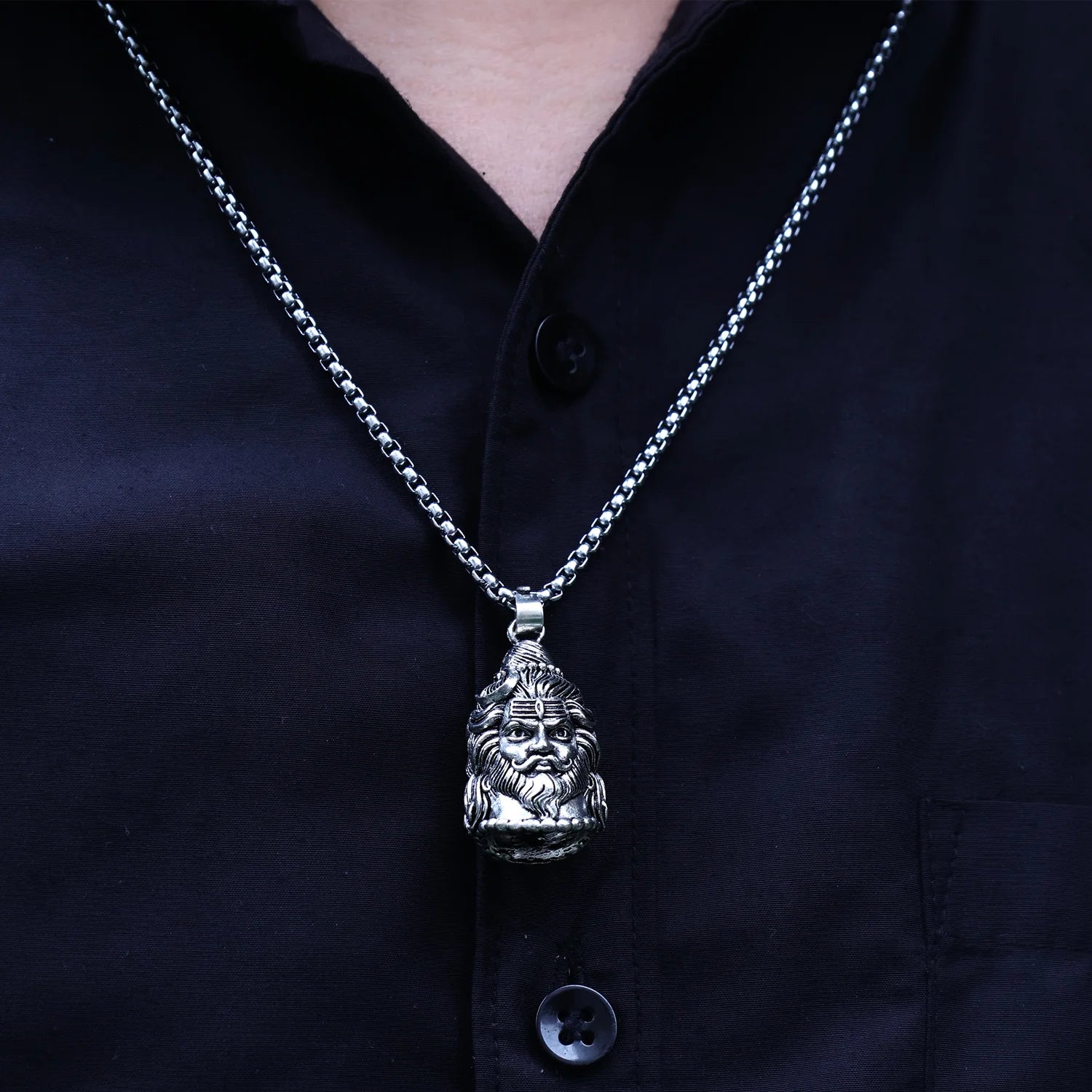 Plated Trishul Shiva Pendant