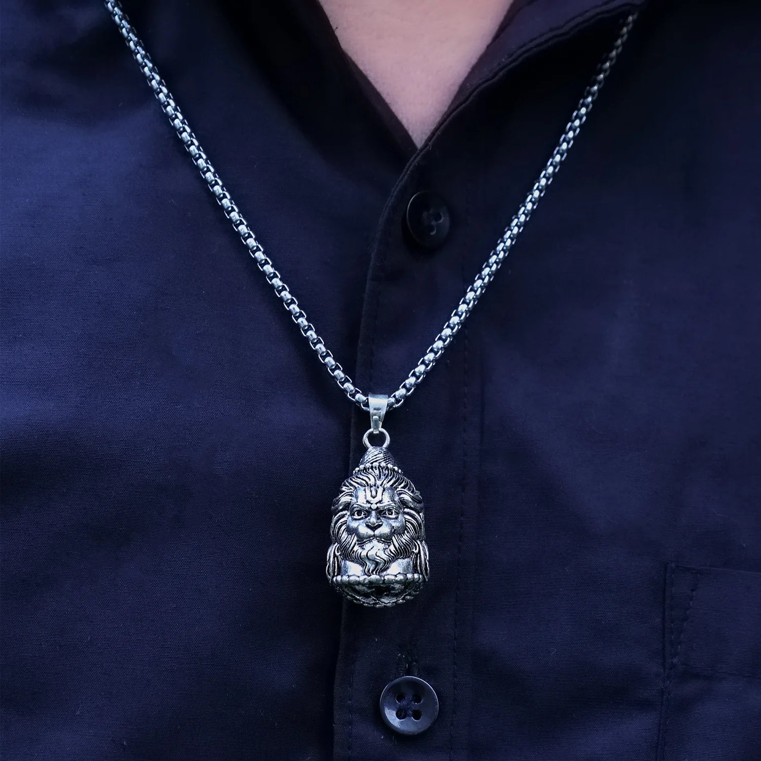 Plated Trishul Shiva Pendant