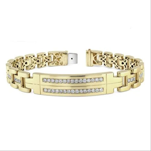 Imperium Double Row Pavé Bar Bracelet