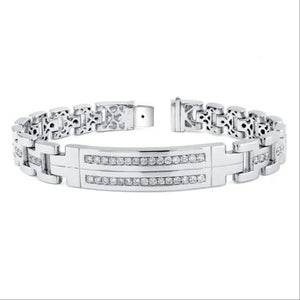Imperium Double Row Pavé Bar Bracelet