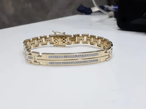 Imperium Double Row Pavé Bar Bracelet