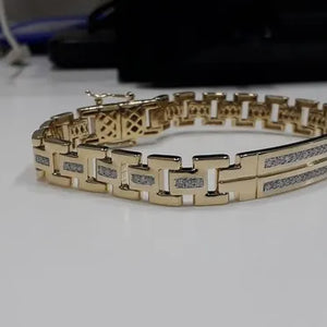 Imperium Double Row Pavé Bar Bracelet