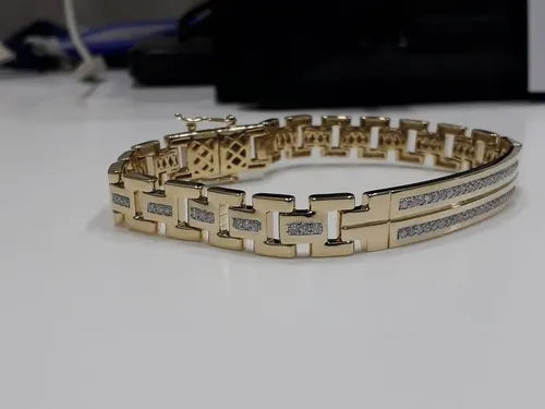Imperium Double Row Pavé Bar Bracelet