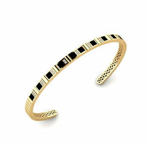 Majestic Mosaic Rose Gold Baguette Round Tennis Bracelet