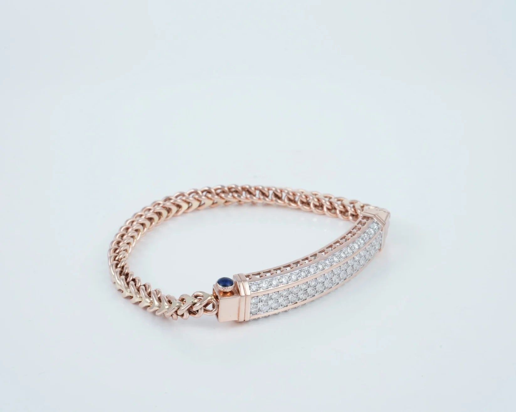 Executive Curve Pavé ID Bracelet
