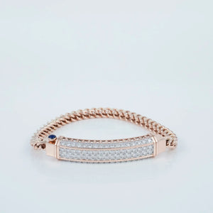 Executive Curve Pavé ID Bracelet