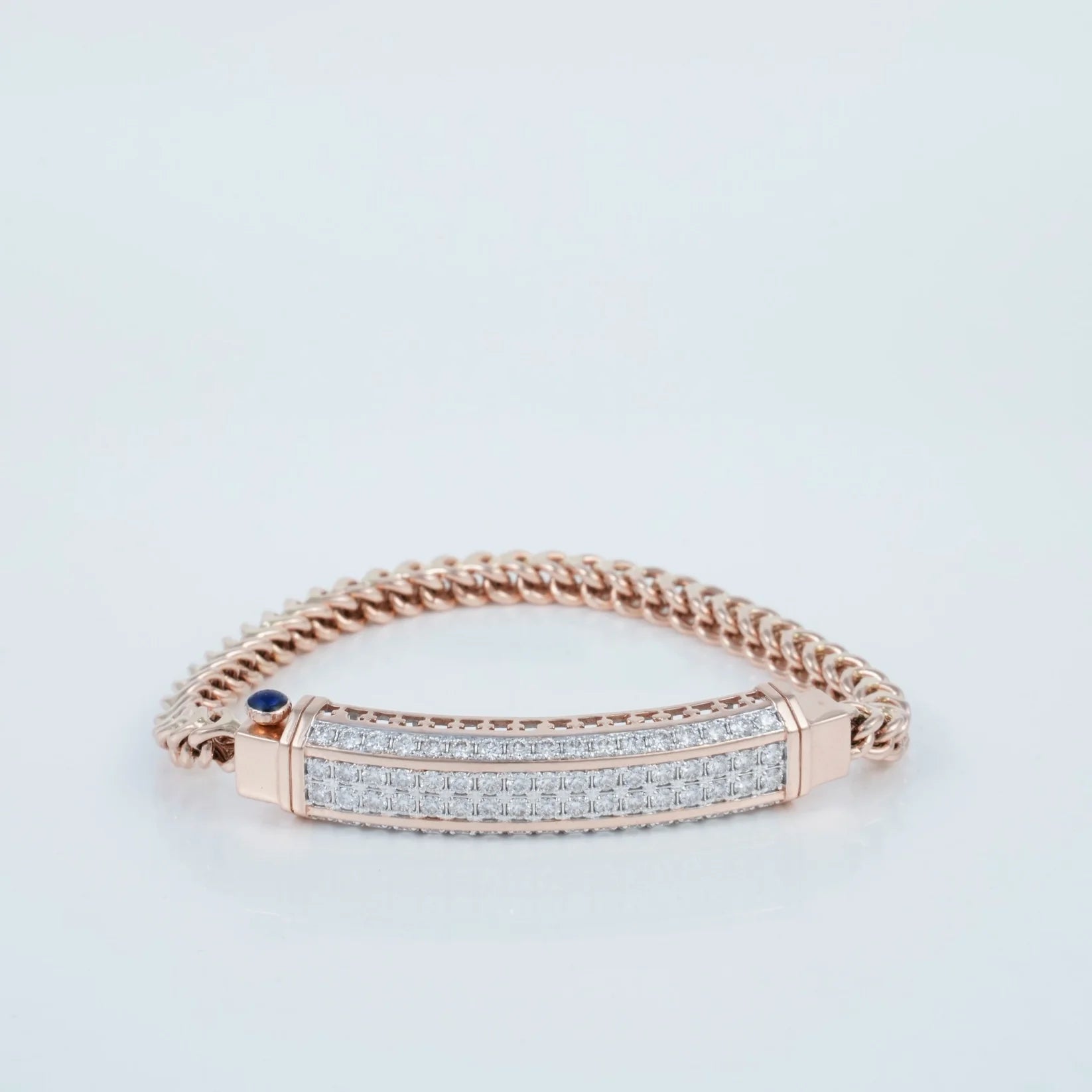 Executive Curve Pavé ID Bracelet