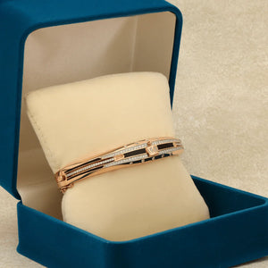 Vector Horizon Obsidian Pavé Bangle