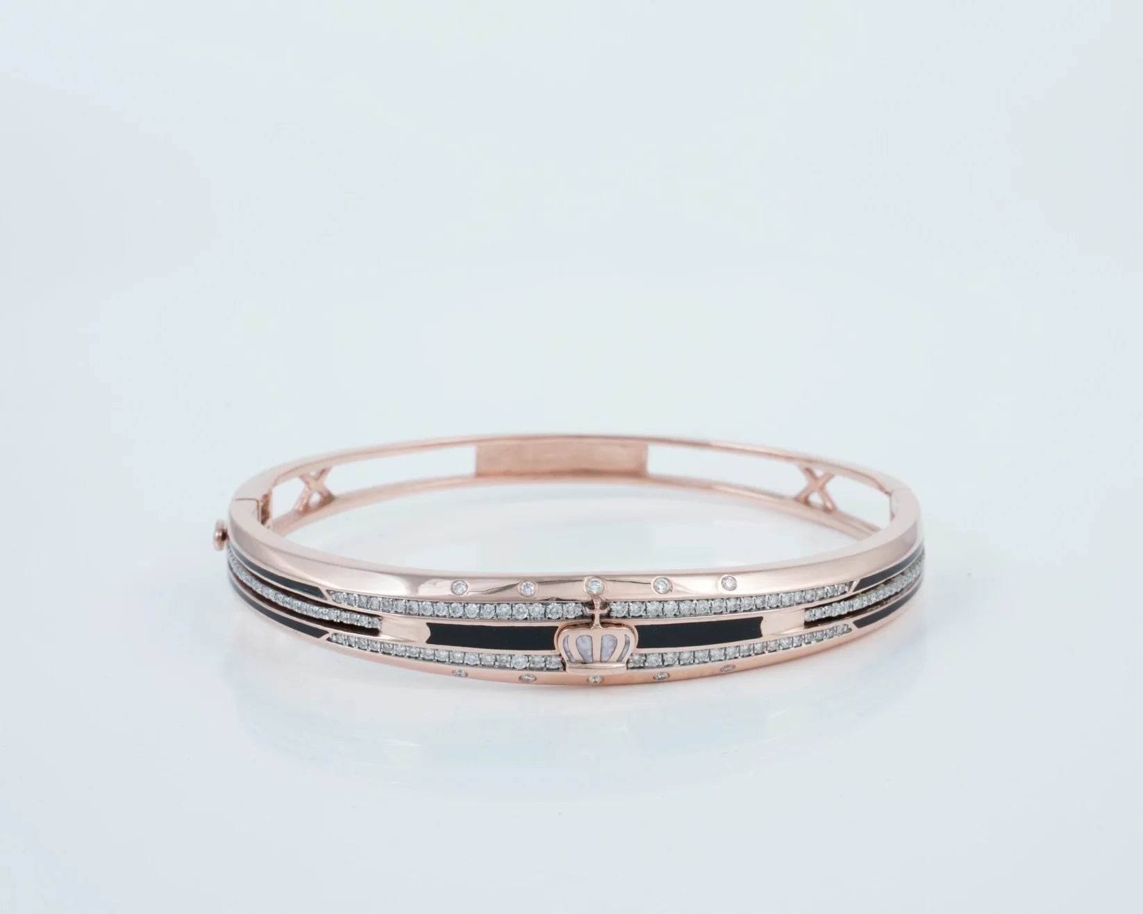 Vector Horizon Obsidian Pavé Bangle