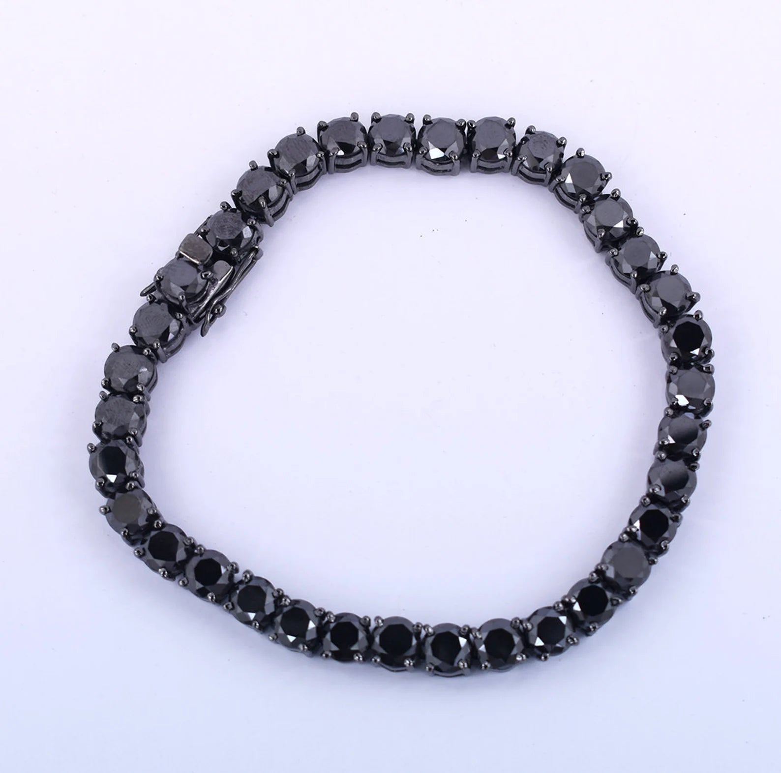 Midnight Black Onyx Tennis Bracelet