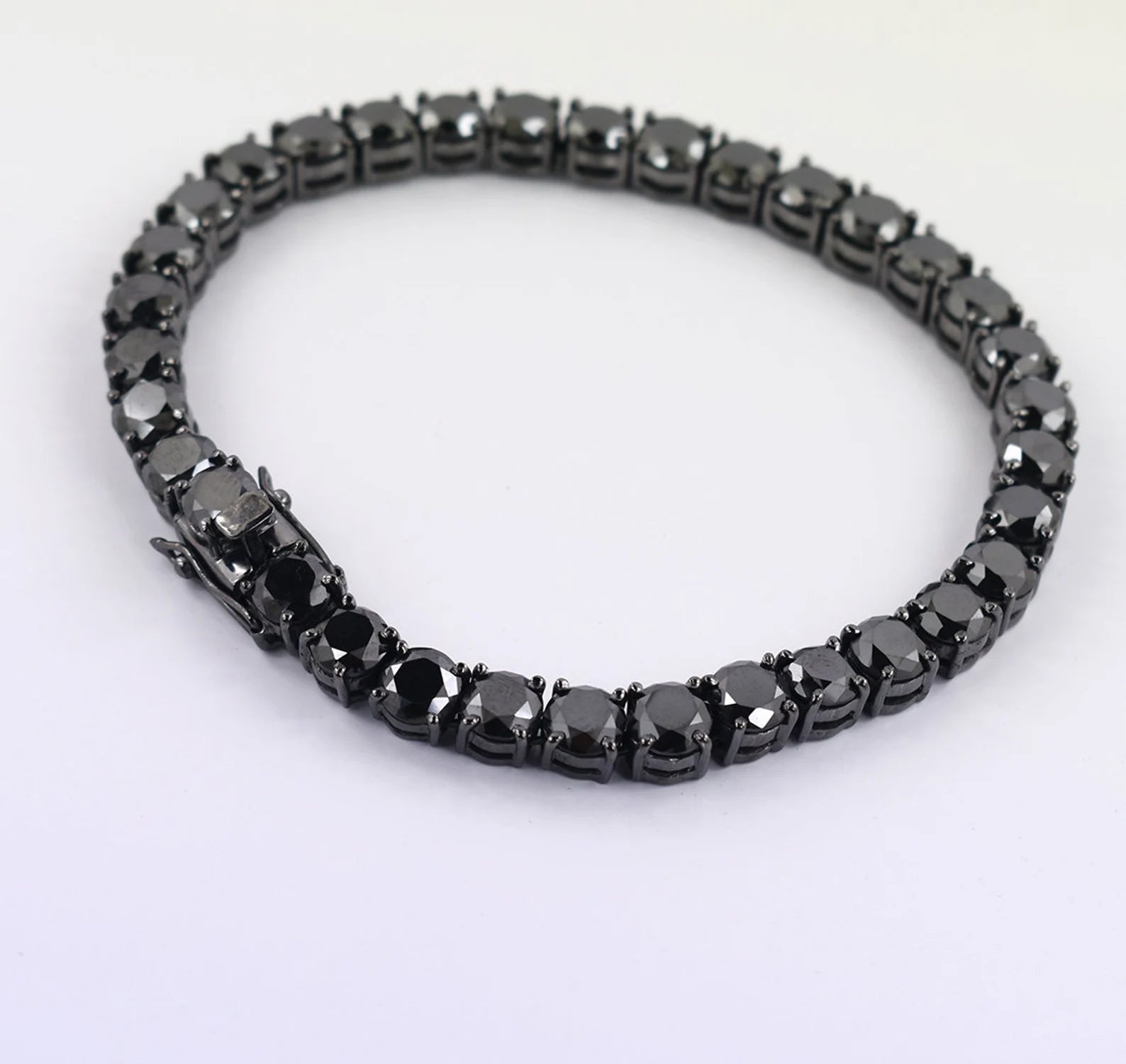 Midnight Black Onyx Tennis Bracelet