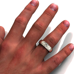 Men’s Trillion Cut Accent Band