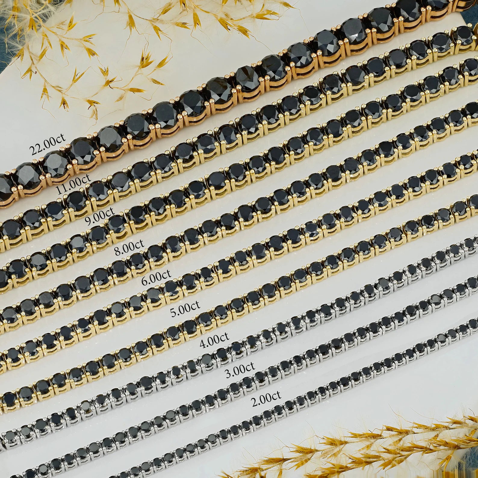 Midnight Noir Tennis Bracelet