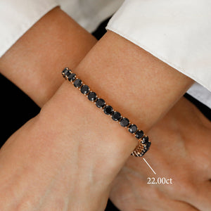 Midnight Noir Tennis Bracelet