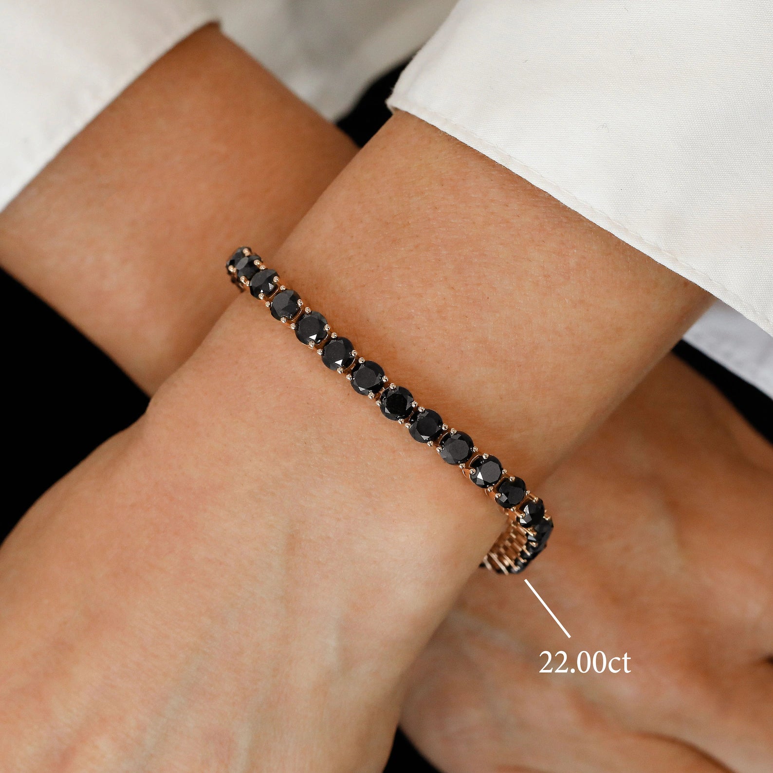 Midnight Noir Tennis Bracelet