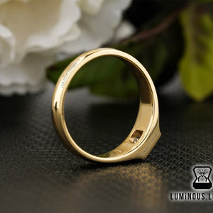 Men’s Emerald Cut Solitaire Signet Ring