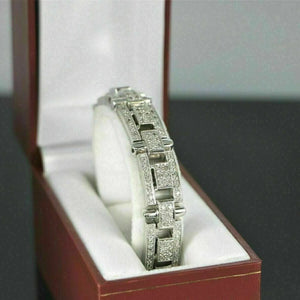 Men’s Deco-Heritage Pavé Link Bracelet