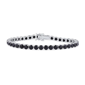 Noir & Gold Tennis Bracelet