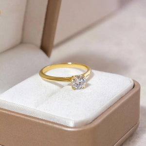 Classic Round Brilliant Cut Solitaire Ring